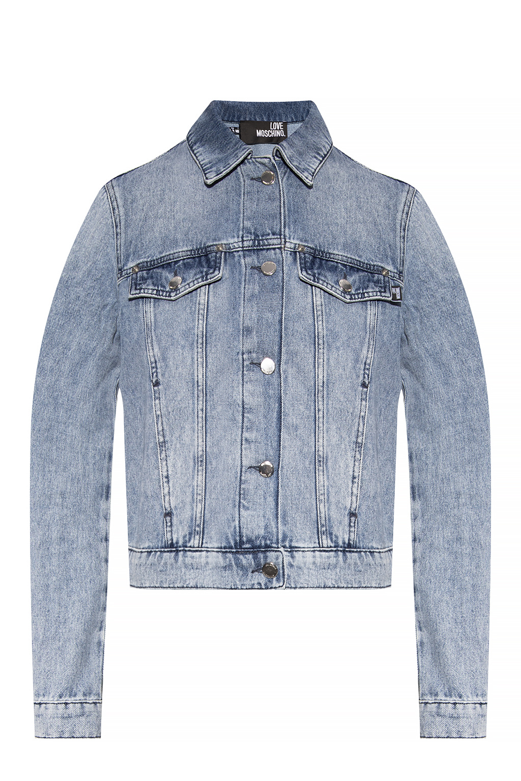 Love Moschino Denim jacket with logo | office-accessories key